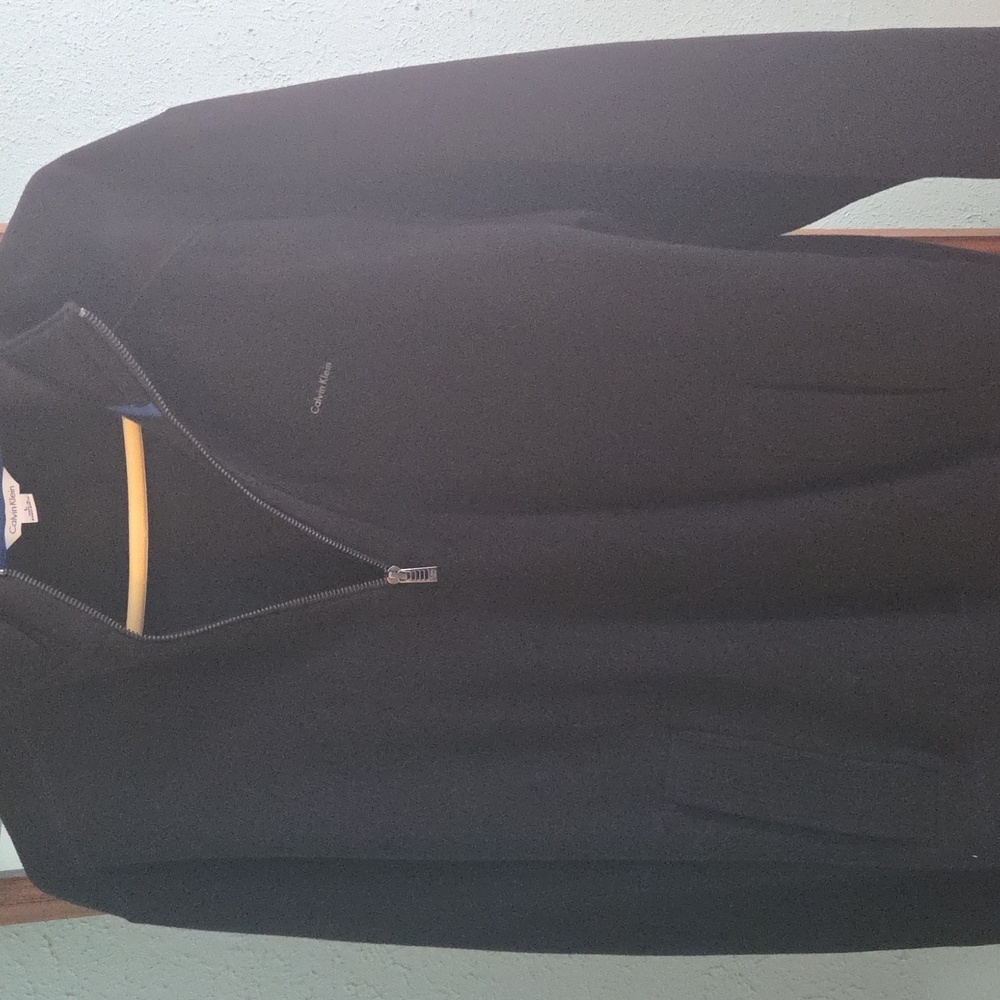 Calvin Klein Black Half-Zip Sweater - Picture 2 of 3